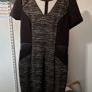 V neck fitted dress